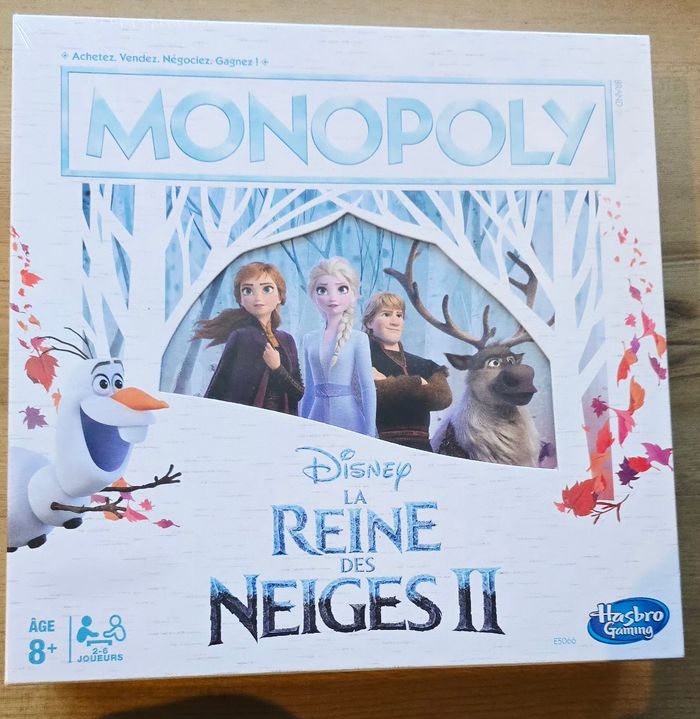 Monopoly disney la reine des neiges 2 neuf sous blister