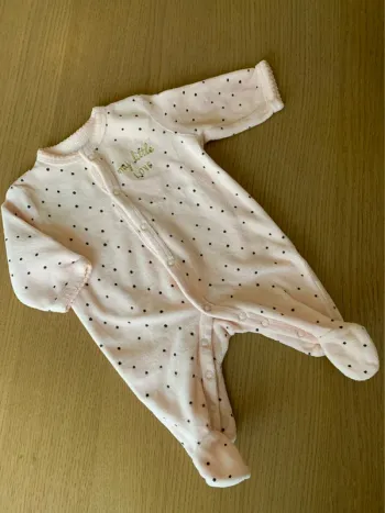 Pyjama rose pêche 1 mois