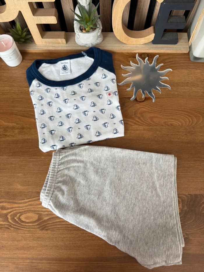 Pyjama 2 pièces Petit Bateau 5 ans 100% coton - photo numéro 2