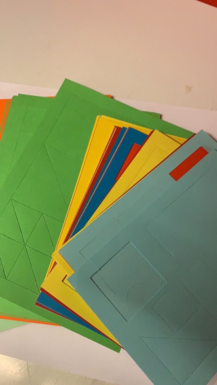 Papiers prédécoupés multiples couleurs - photo numéro 2