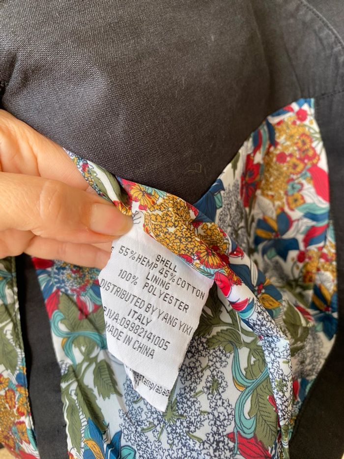 Blazer noir en lin Adrexx M - photo numéro 7