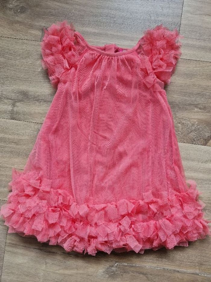 Robe de cérémonie couleur corail 2 ans