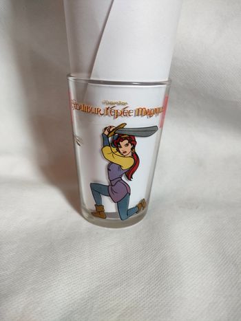 Verre marque repère Excalibur, l'épée magique Warner Bros. 1998