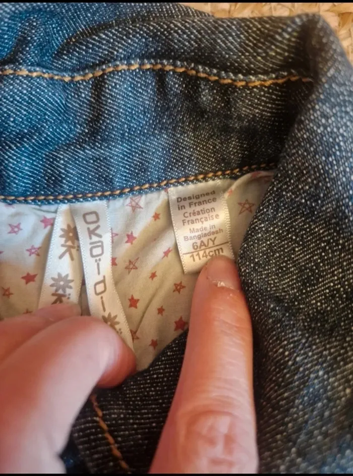 Jolie veste en jean fille okaïdi 6 ans - photo numéro 6