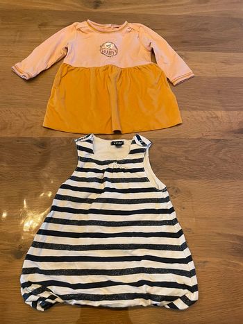 Lot de 2 robes fille 3 mois