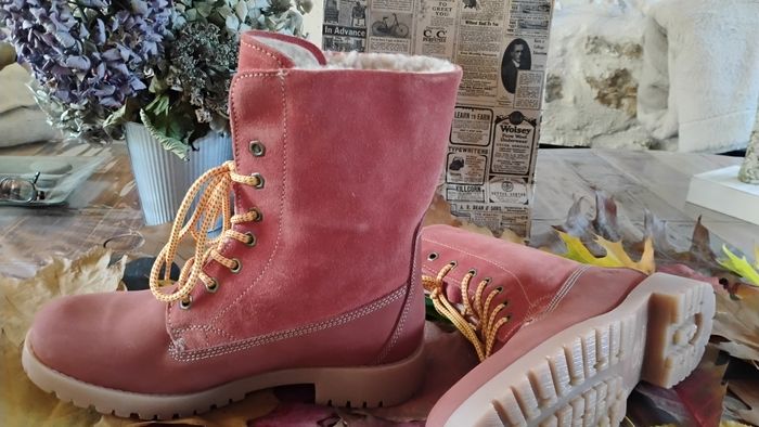 Chaussures femme bottines marron T 40 - photo numéro 6