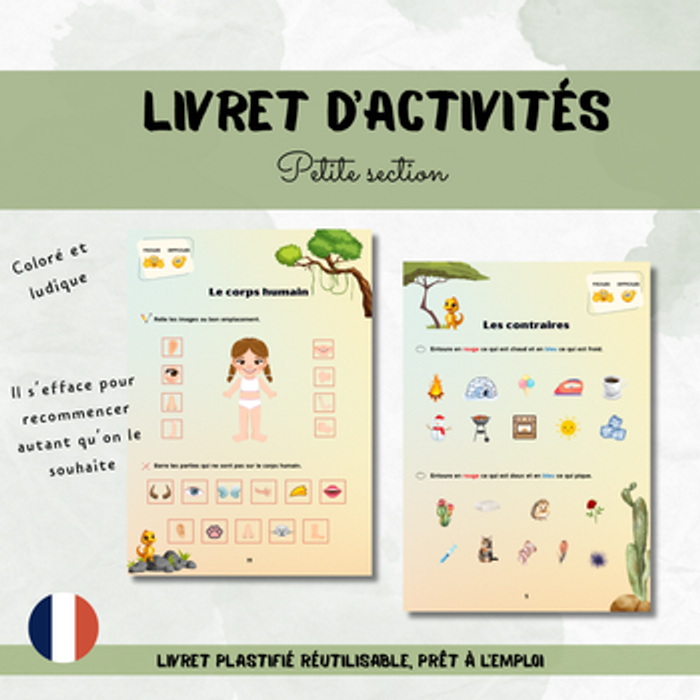 Livret effaçable Petite Section – Apprendre en jouant dès 3 ans - photo numéro 3