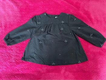 Blouse manches longues Obaïbi 12 mois - 74 cm