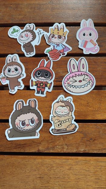 Lot stickers Labubu