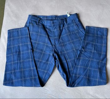 Pantalon chino à carreaux Zara homme