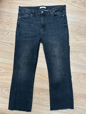 Jeans femme noir court fuselé taille xl 42 springfrield mom boyfriend