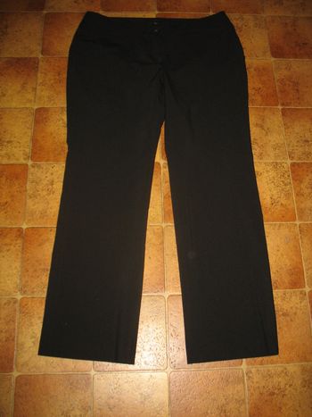 PANTALON DROIT NOIR "IN EXTENSO" - TAILLE 42 - n°01