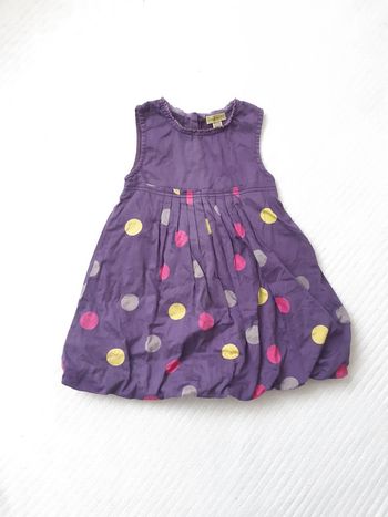 Robe violette Grain de blé 18 mois