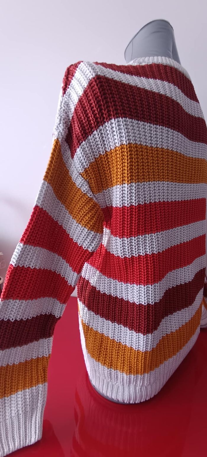 Pull à rayures col rond manches longues "Pimkie Collection" Taille S - photo numéro 8