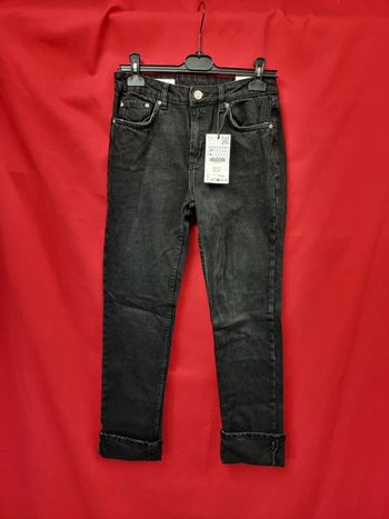 Zara - Stove Pipe - Jean taille haute longueur cheville T34