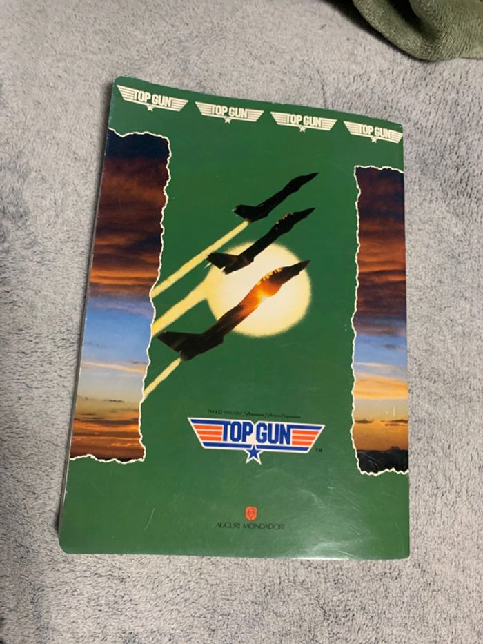 Grand cahier à lignes Top Gun Avion 21x29,7cm Rare/Collector - photo numéro 2