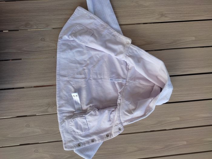 Gilet rose et blanc 1-3 mois - photo numéro 2