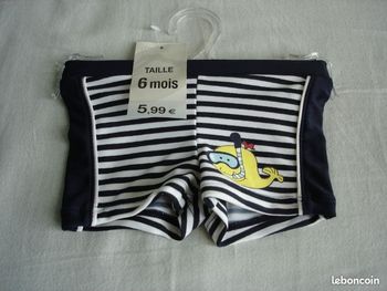Rigolo petit Calçon de Bain- 6mois- Neuf