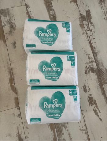 Lot 102 couches Pampers Harmonie taille 2