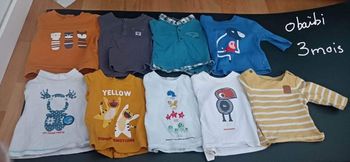 Lot vêtements bébé garçon 3 mois