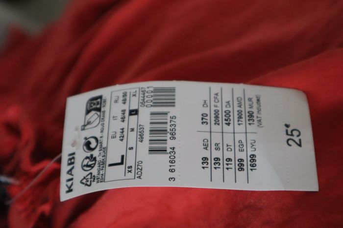 Robe longue corail - Kiabi - L - photo numéro 1