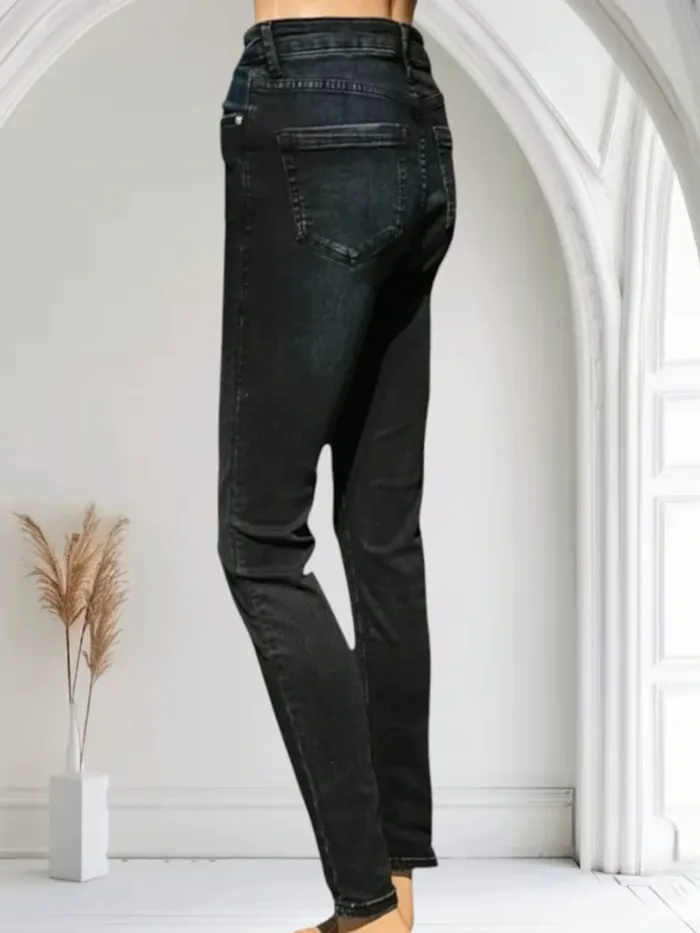 jean Mango modéle,coupe skinny,taille haute,texture stretch - photo numéro 3