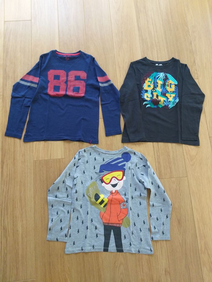 Lot de 3 tee-shirts à manches longues en 10 ans