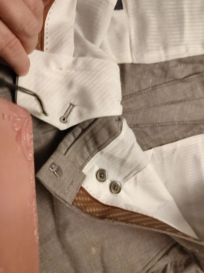 Pantalon de costume lin et polyester - photo numéro 6