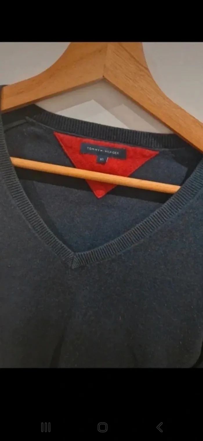 Magnifique pull over tommy hilfiger taille xs 100 %coton - photo numéro 3