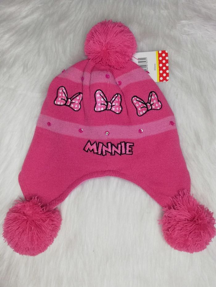 Bonnet à ponpons minnie, fille T52 - photo numéro 2