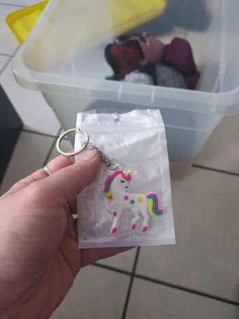 Porte clés licorne 