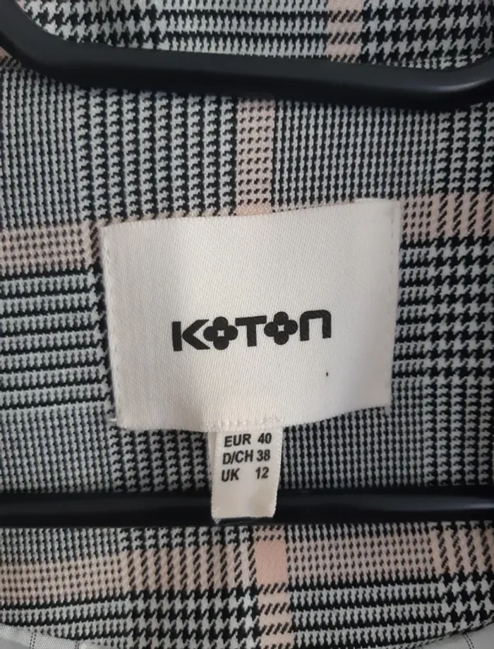Trench à carreaux Koton T40 - photo numéro 6