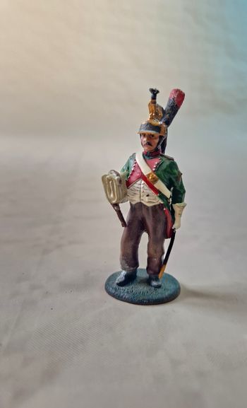 Figurine en plomb,  peinte à la main  , Del prado  , dragon 4e rgt