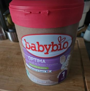 Lait infantile Babybio 1er âge Optima