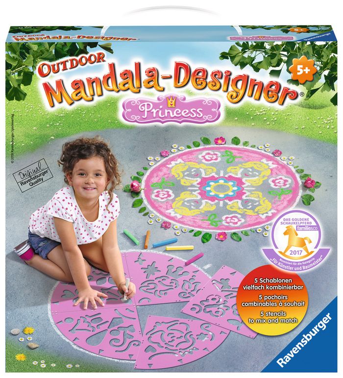 RAVENSBURGER MANDALA DESIGNER PRINCESSE POCHOIR D'EXTERIEUR