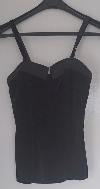 Bustier en velours