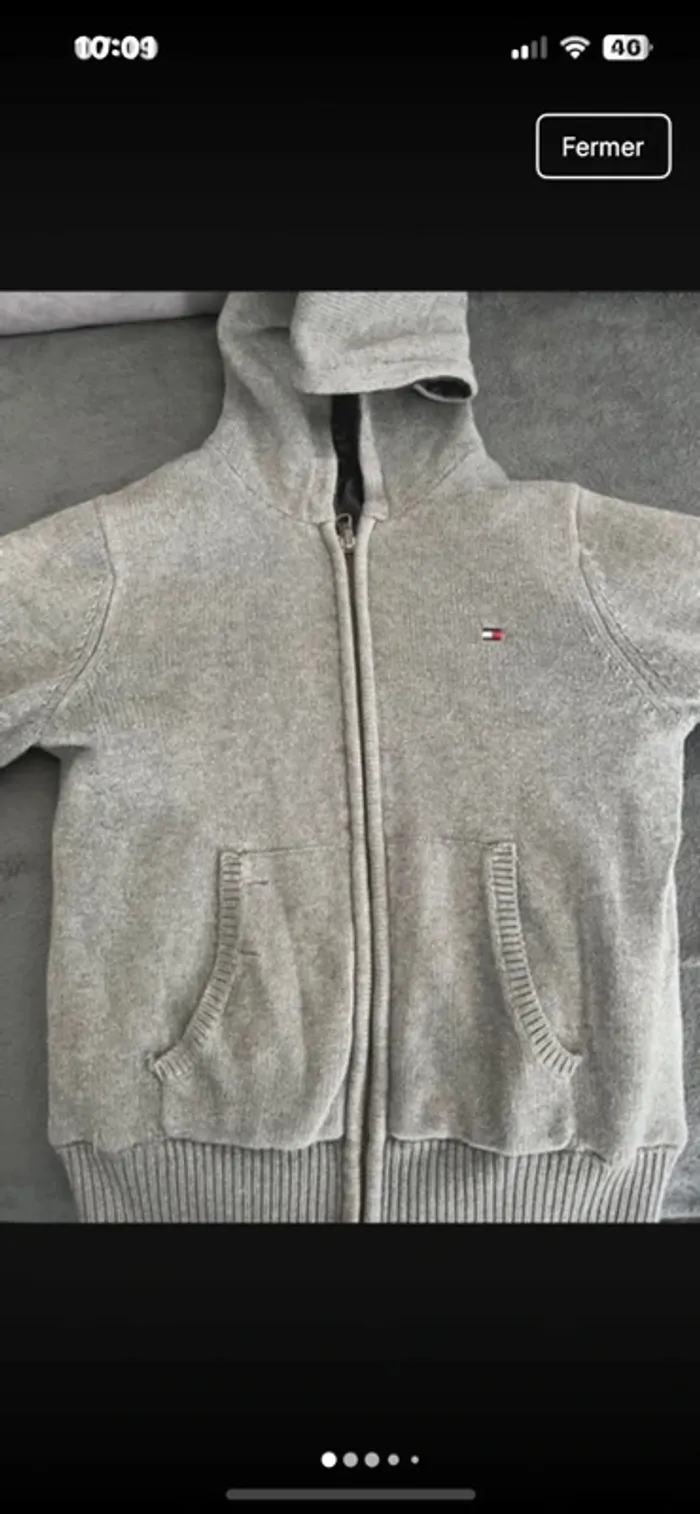 Gilet 2 en 1 tommy hilfiher 6/7 ans