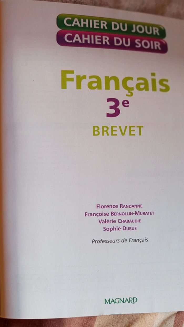 Cahier Brevet 🔸 Français 3eme - photo numéro 3