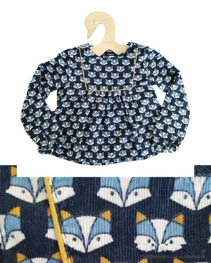 5 ans blouse cotelée Okaïdi