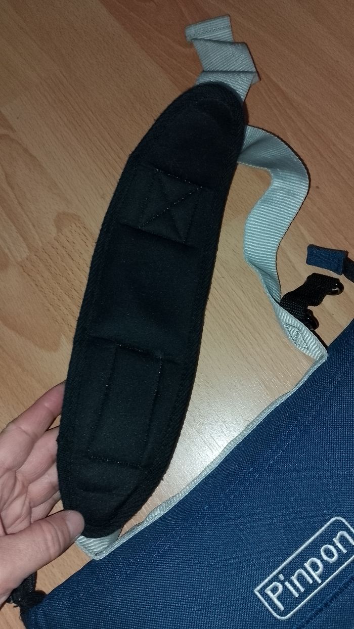 Porte bébé  PINPON bleu et gris - photo numéro 3