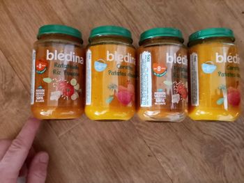 Lot 4 pot bébé 6/8 mois