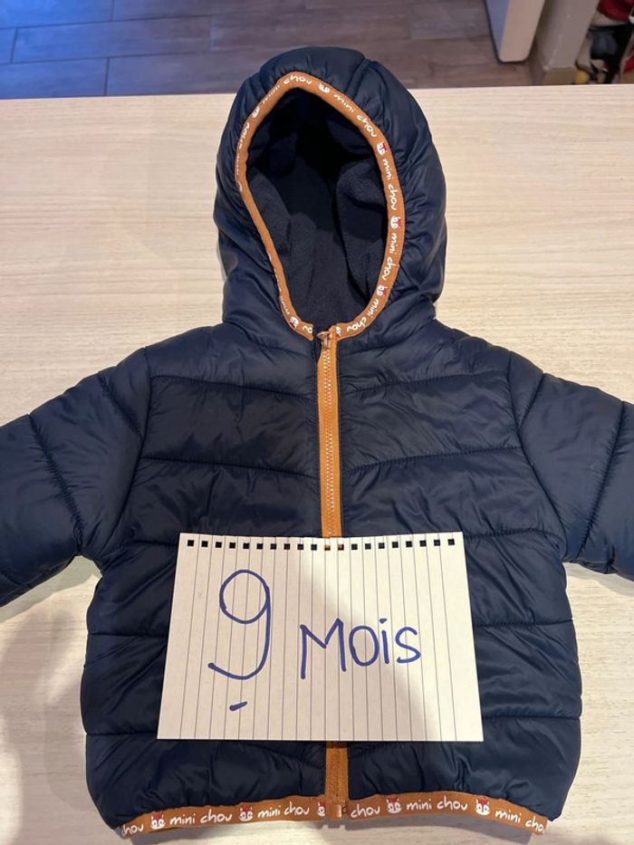 Doudoune bleu marine In Extenso 9 mois