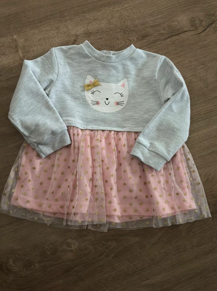 Robe 2 matières effet tutu