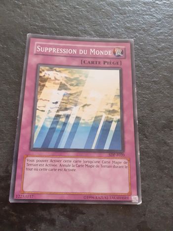 Carte Yu-Gi-Oh ! Suppression du Monde SDP-F020