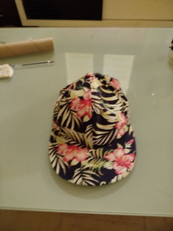Casquette fleuri