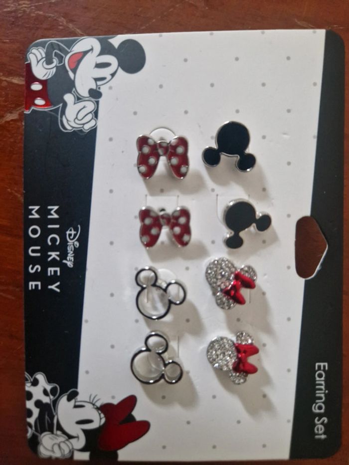 Boucle d oreilles minnie et mickey - photo numéro 5