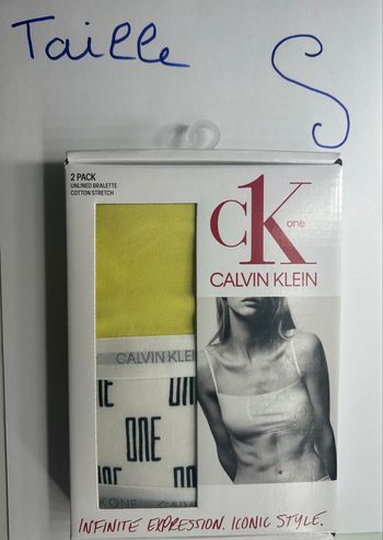 Lot de 2 brassières Calvin Klein – Taille S 