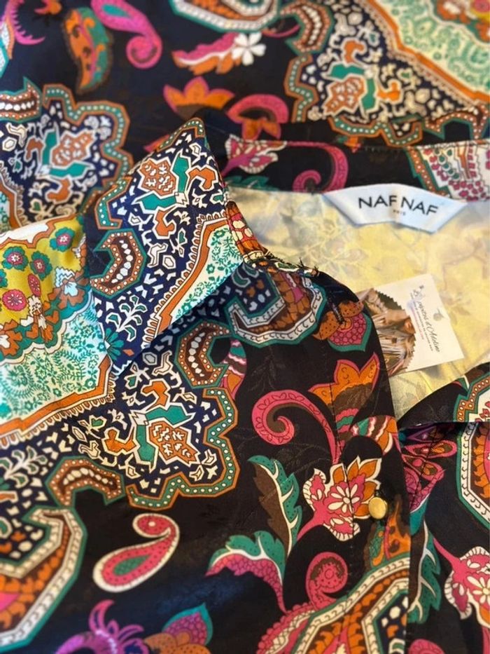 Chemise fluide imprimé Nafnaf - Taille 34 - photo numéro 7