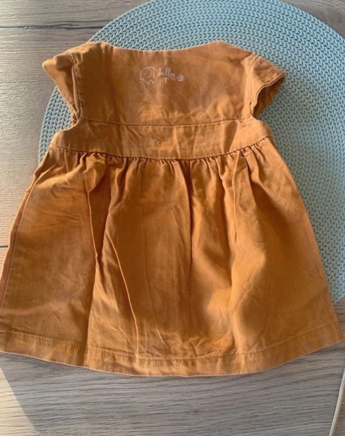 Belle Robe bebe jaune moutarde - kiabi - 3mois - photo numéro 5