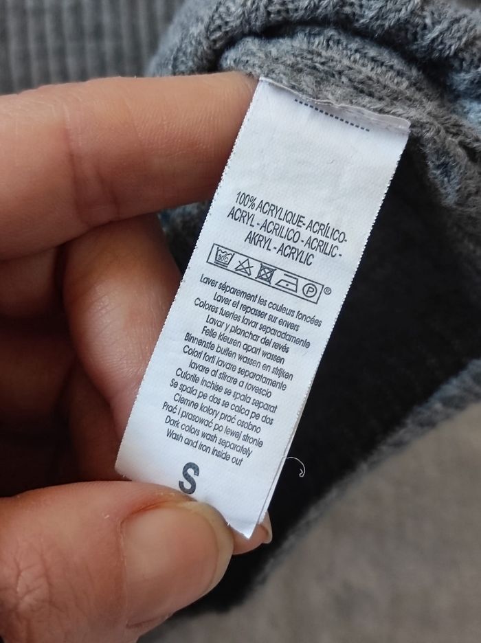 Pull gris col rouler taille S - photo numéro 3